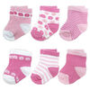Tendertyme  6 Pack Socks:Pink Floral