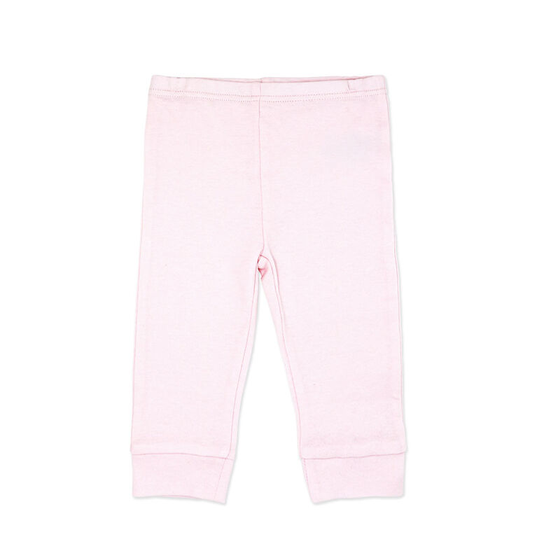 Naturelle 2 Piece Cuffed Pant Set: Pink 3M