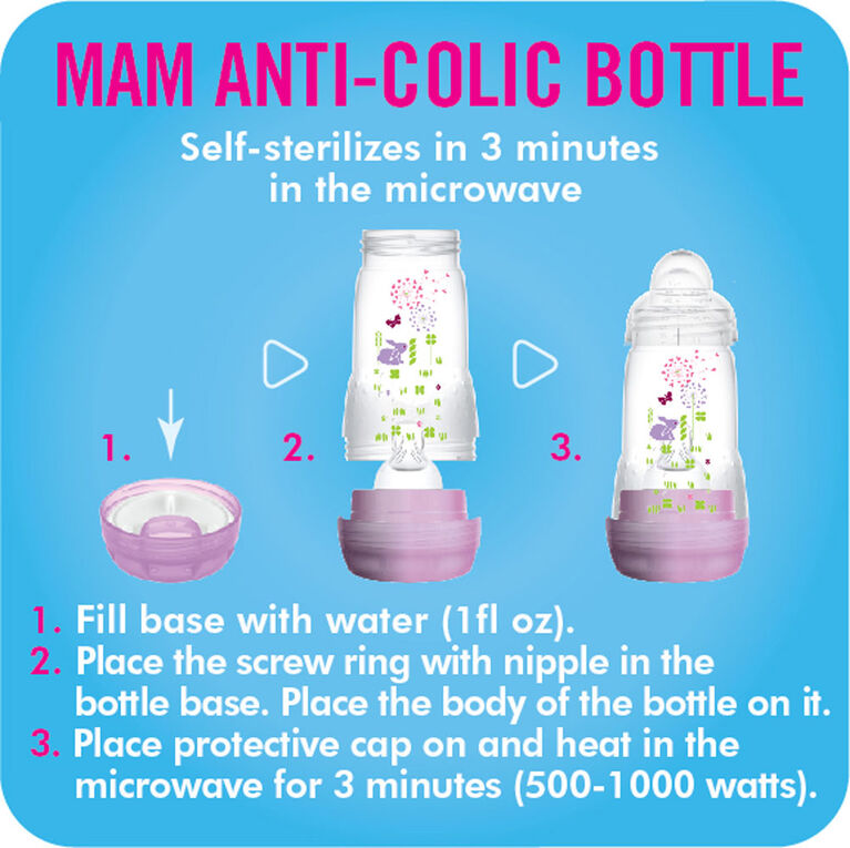 Mam AntiColic Bottle 5oz Pink Babies R Us Canada