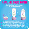 MAM Biberon anti-colique MAM, 5 oz, 2 unités - pink.