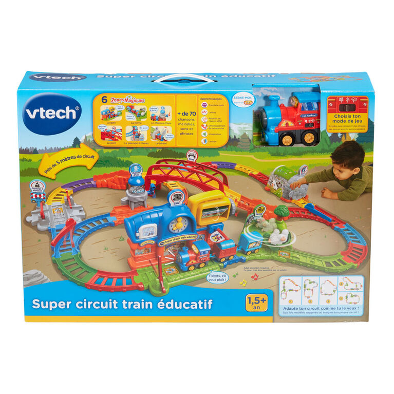 VTech Super circuit train éducatif + Adam train marchand - Édition française