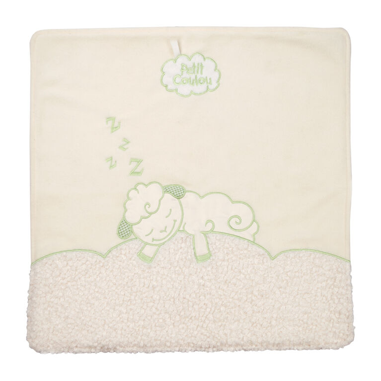 Petit Coulou ensemble cadeaux 4 pcs: chaussons, mitaines, bonnet, couverture avec broderie de mouton.