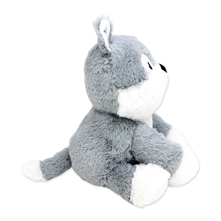 Plushies by Baby Mode Plush Grey Wolf Toy- 11"