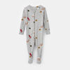 doux pyjama une pièce, 6-9m - gris