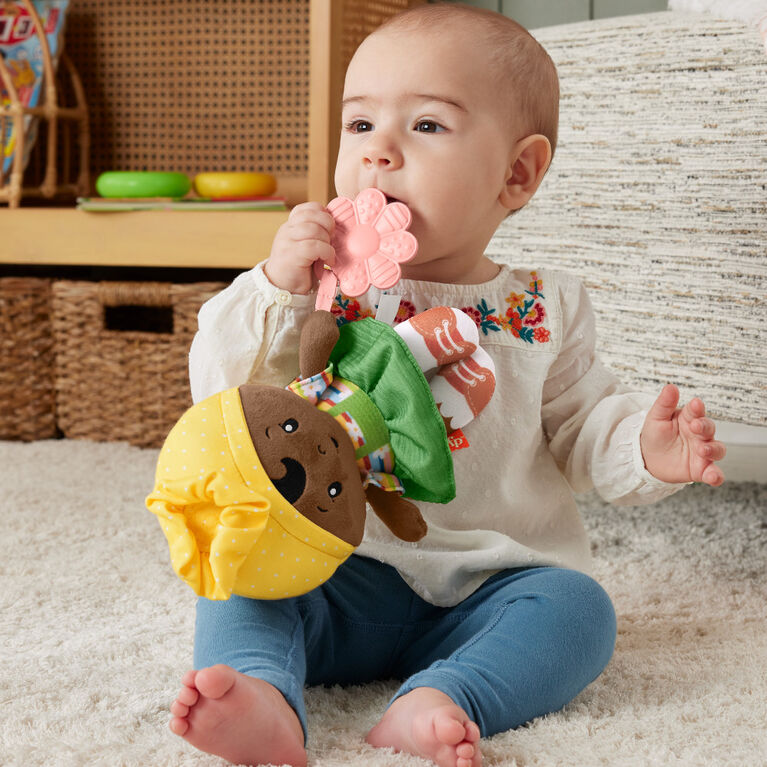 Fisher-Price Jouet sensoriel pour bébé Ma Première Poupée Câline