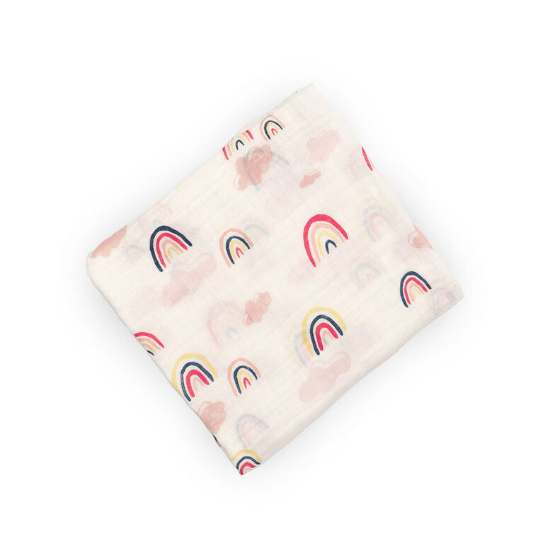 Red Rover Cotton Muslin Swaddle Single Rainbows Babies R Us Canada