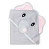 Baby Mode Signature Serviette &agrave; capuche et gant &eacute;l&eacute;phant gris
