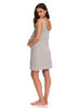 Chloe Rose Ensemble de Robe de Grossesse et d'Allaitement 2 Pièces Gris S