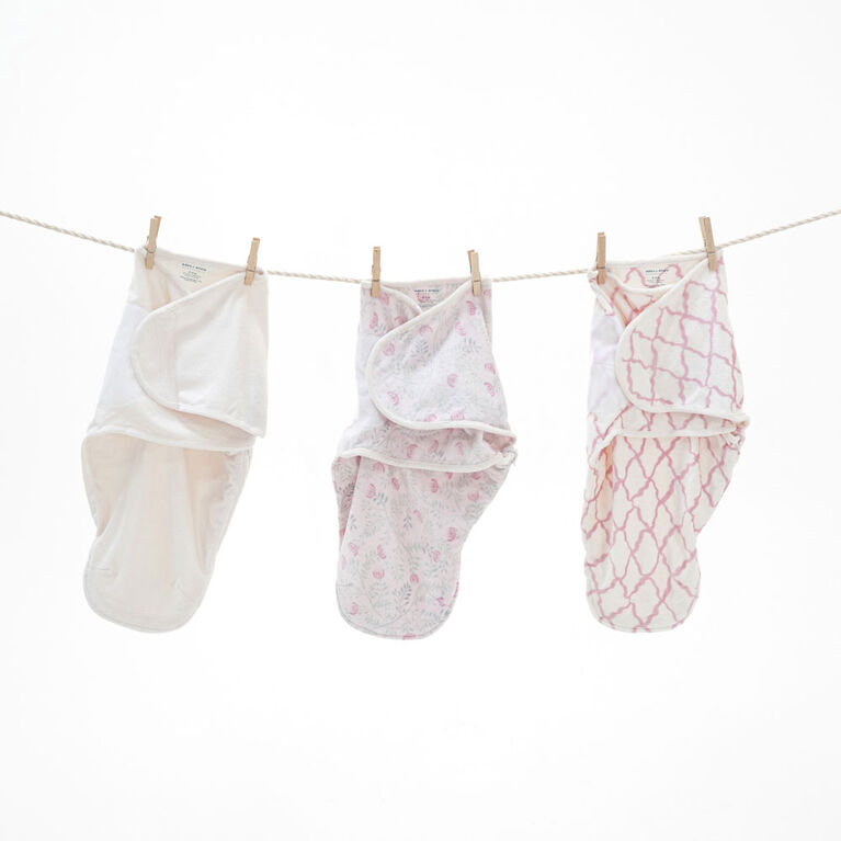 Couverture à Emmailloter Easy Aden + Anais Essentials Arts + Craft 0-3 M, Lot de 3