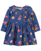 Carter's Butterfly Jersey Dress Blue