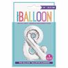 14" Silver Letter Balloons - &