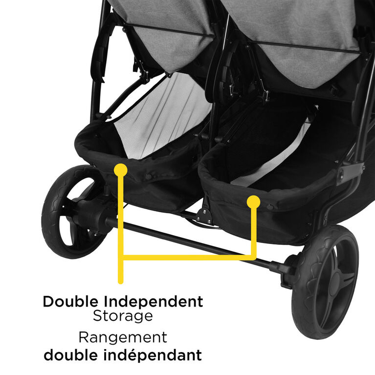 Safety 1st Double Duo Stroller - Flint Grey