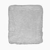 Baby Mode Signature Ridged Plush Blanket: Grey