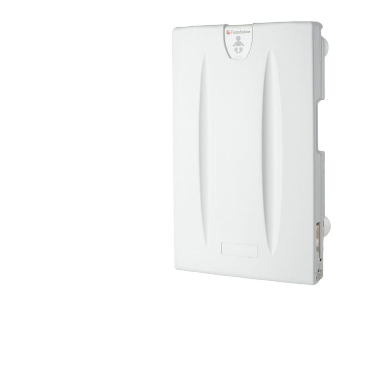 Foundations Vertical Surface Mount Baby Changing Station (EZ Mount Backer Plate Included)