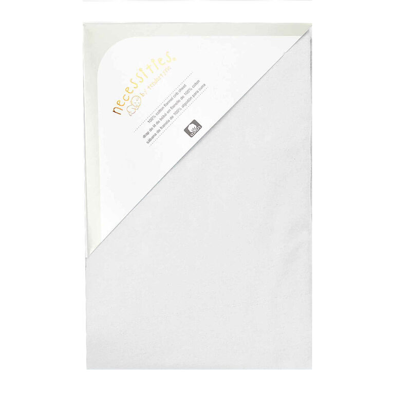 Necessities By Tendertyme Grey Flannel Crib Sheet