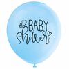 Blue "Baby Shower" 12" Latex 8 pieces - English Edition