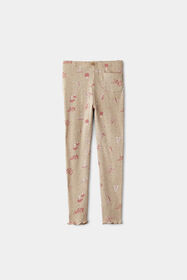 RISE Little Earthling Ribbed Pocket Legging Oatmeal