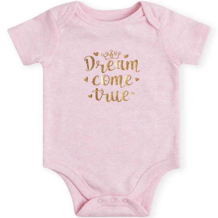 Koala Baby 4 Pack Short Sleeve Bodysuit Pink