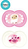 Mam Animaux Paq. 2 Suce Silicone 6+ Mois- rose