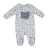 Sterling Baby 2 Piece Footie Set: Grey Bear Newborn