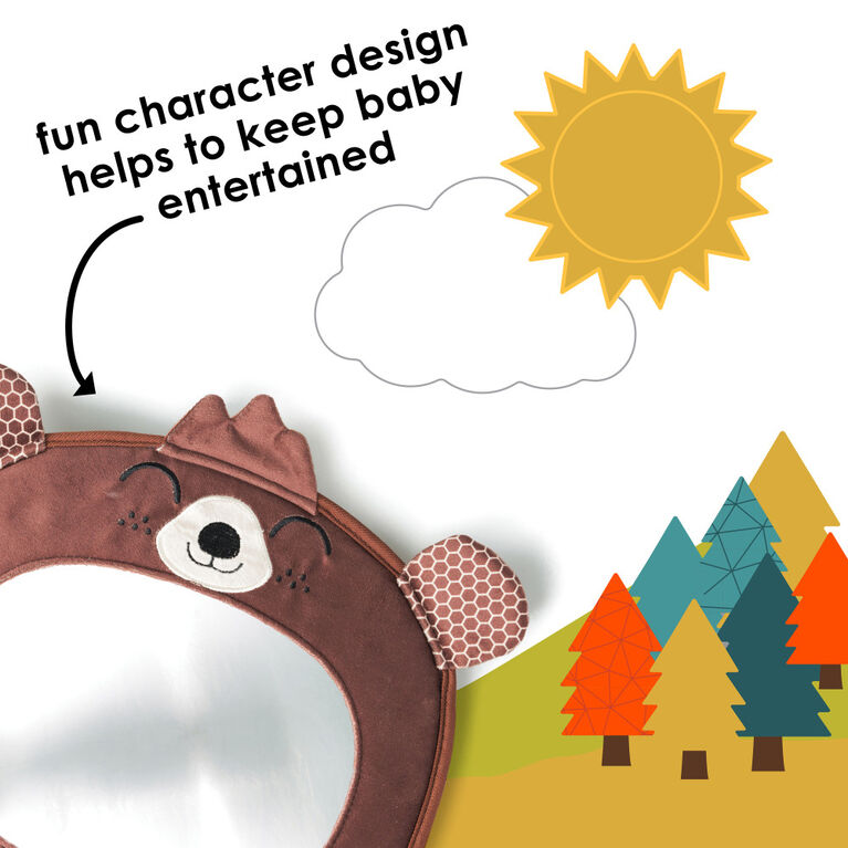 R&eacute;troviseur de voiture de personnage de ours Easy View de Diono