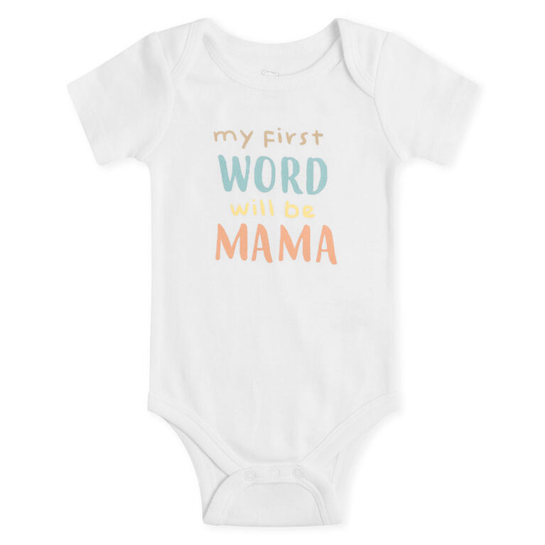 Koala Baby 4 Pack Short Sleeve Bodysuit Oatmeal Heather