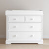 Forever Eclectic by Child Craft Wilmington 3-Drawer Dresser with Dressing Kit, Matte White