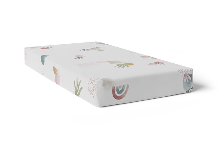 Kushies - Percale Dream crib sheet Floral