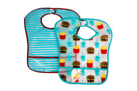 Emballage de 2 bavoirs EZ Wipe pour bambins Koala Baby.