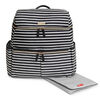 SKIP HOP Flatiron Backpack- Black & White Stripe