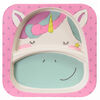 Assiette en bambou Licorne de Safety 1st.
