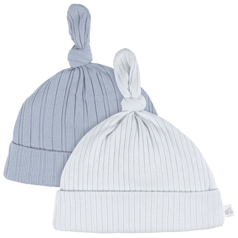 Just Born - Ensemble Bonnet + Mitaines 4 pièces - Bleu 0-6M