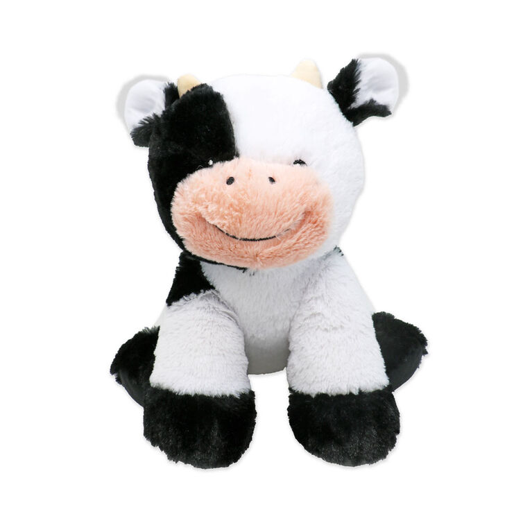 Plushies by Baby Mode Plush Black & White Cow Toy- 11"