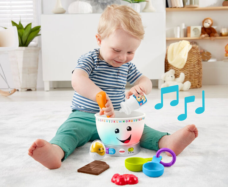 Fisher-Price Laugh & Learn Magic Color Mixing Bowl - Bilingual Edition