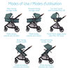 Maxi Cosi Zelia Max 5-in-1 Modular Travel System - Essential Green