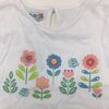 Coyote and Co. T-shirt manches longues à fleurs - Blanc - de 6 à 9 mois.