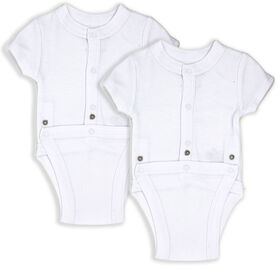 Necessities by Tendertyme White Diaper Vest- Preemie