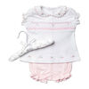 Rock a Bye Baby 2 Piece Short Set: Pink Floral 3-6M