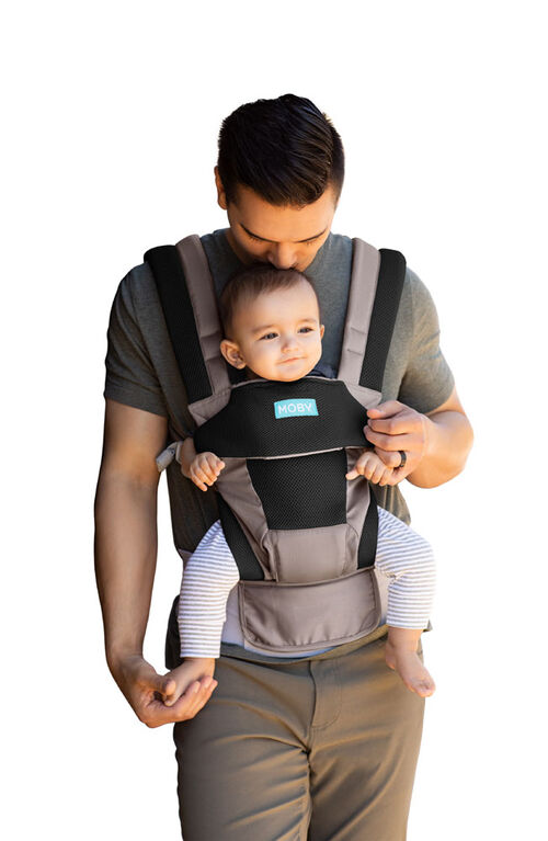 Moby Porte Bebe Move 4 Position Charcoal Gris Babies R Us Canada