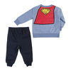 Warner's Superman 2PC jogger set - Blue, 6 Months