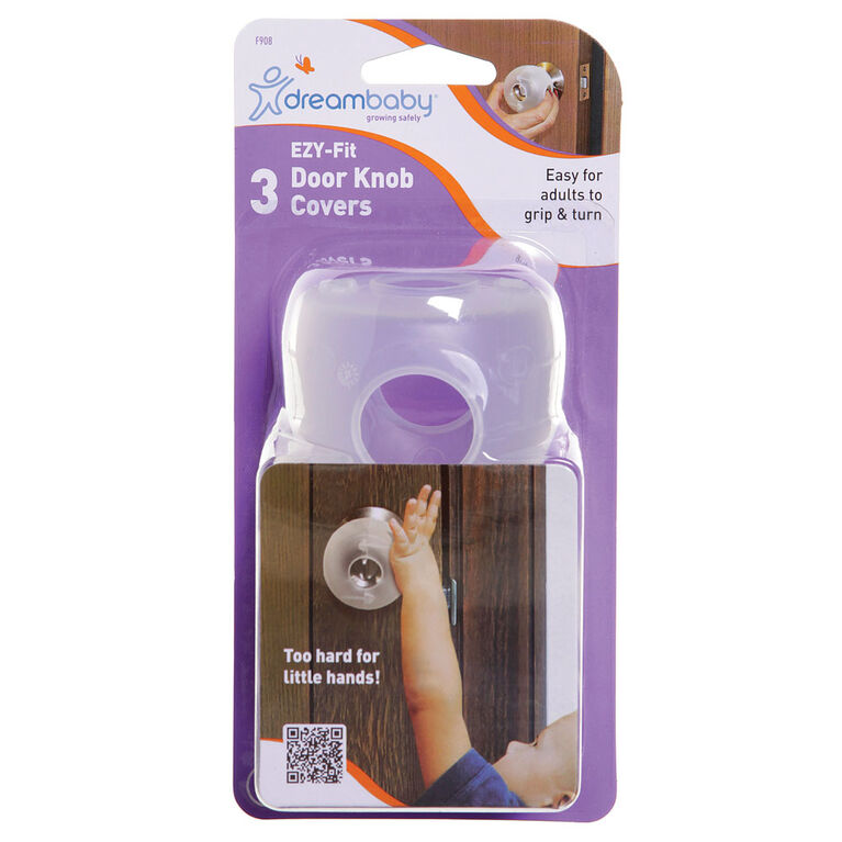 Dreambaby EZY-Fit Door Knob Covers - 3pk