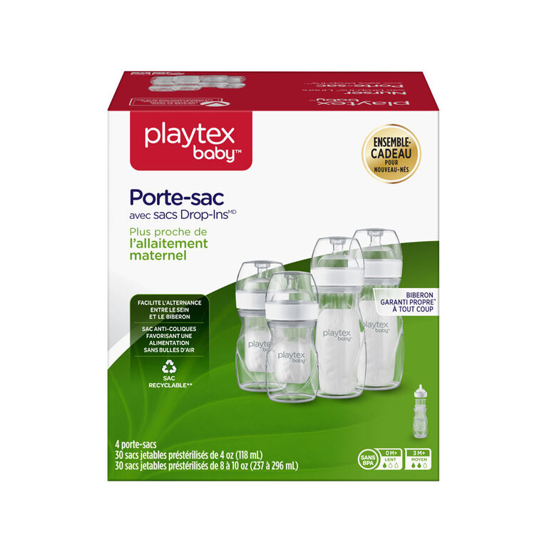 Ensemble cadeau de porte-sacs naturels de Playtex Baby - 4oz - Paquet de 3