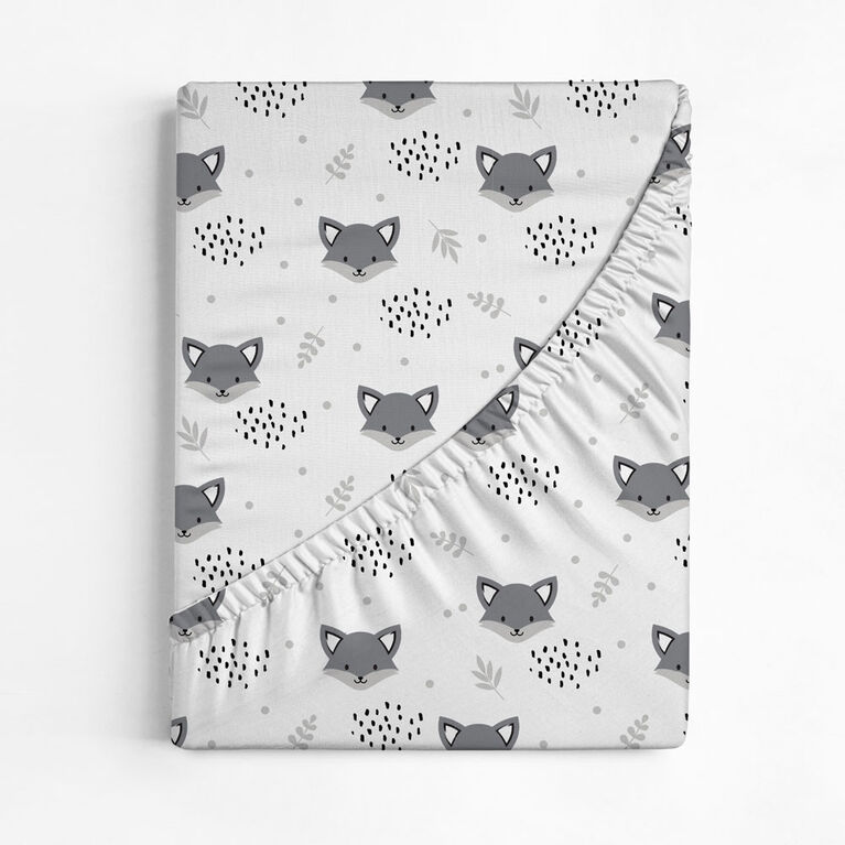 Koala Baby - 1 Piece Percale Sheet Adventure Fox