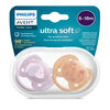 Avent Ultra Soft Pacifier  6-18m puppy/leaves 2pk