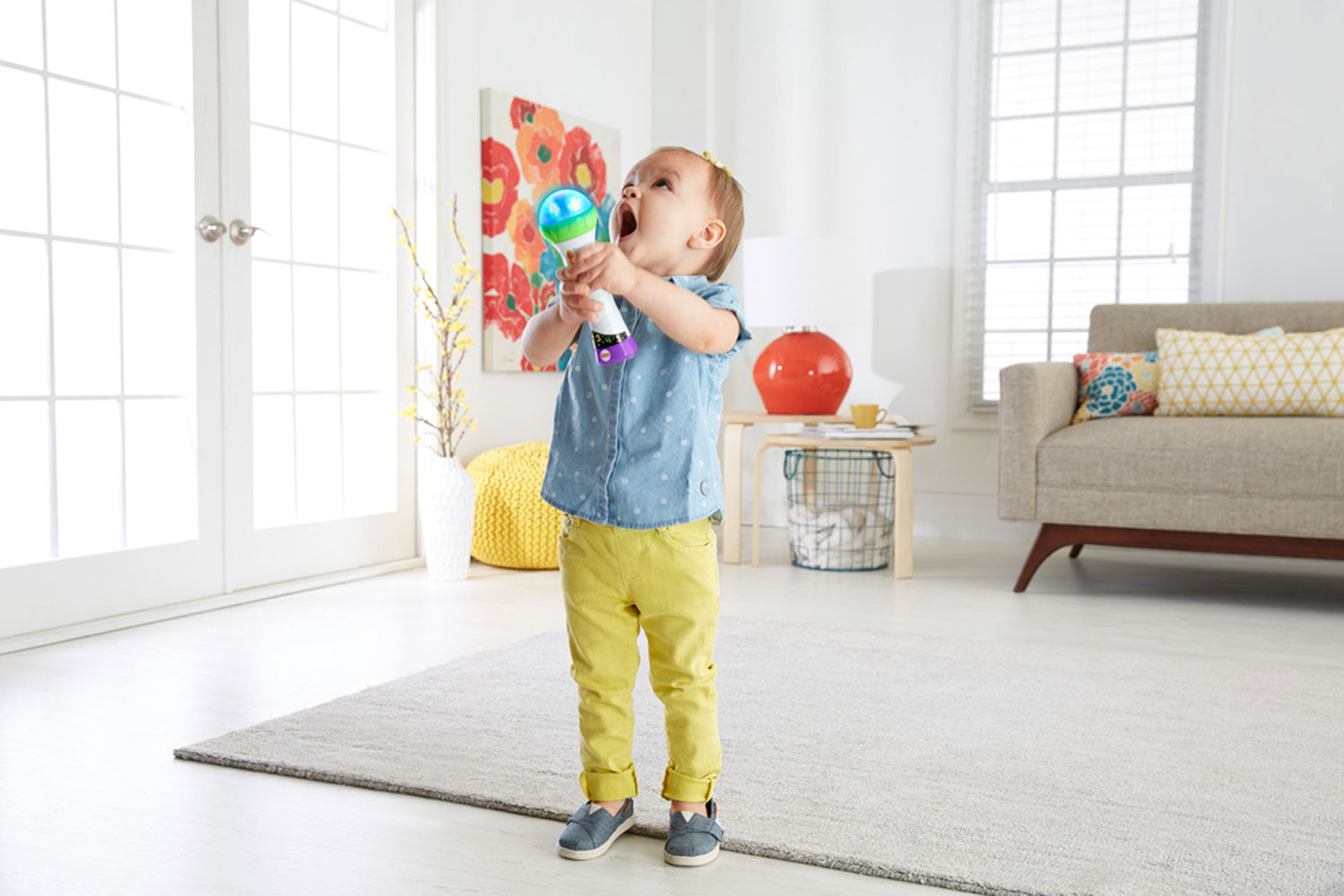 Fisher Price Laugh Learn Rock Record Microphone French Edition