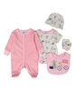 Lily & Jack - Mouse 5 Piece Velour Gift Set - 0-3 Months