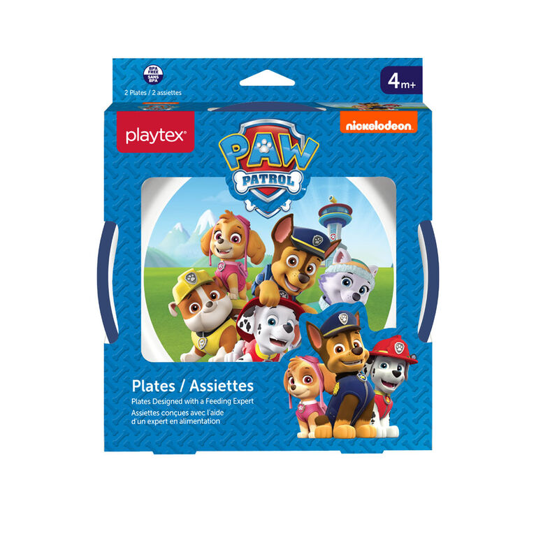 Playtex Paw Patrol Plates, 2-Pack - Blue