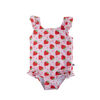 Maillot de bain 1 pièce à volants pour bébé Fraise 6-12 mois