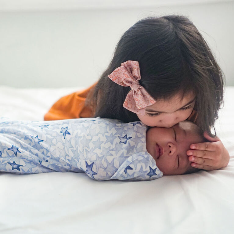 Aden + Anais Essentials 2Pack Easy Swaddle Snugs Twinkling Stars Blue