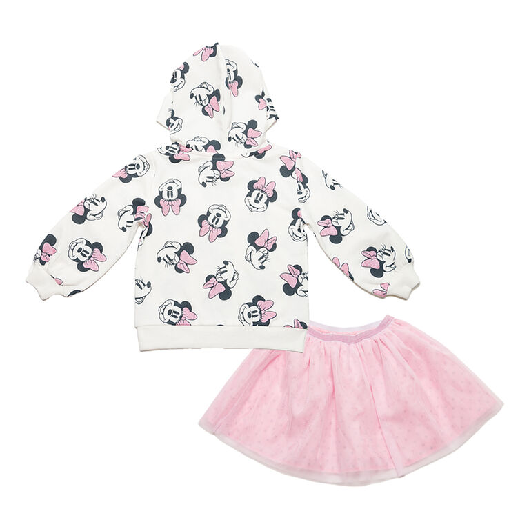 Disney Minnie Mouse - 2 Piece Combo Set - Off White and Pink- Size 4T - Toys R Us Exclusive